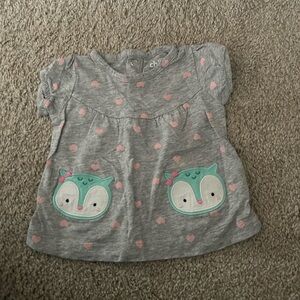 Carters 0-3 Month Owl Shirt